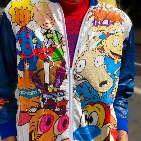 COPY - Vintage 90's Nickelodeon Tyvek windbreaker. Size adult small. - Picture 14 of 14